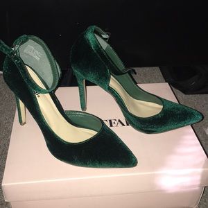 Just fab green heels